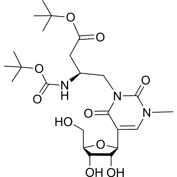 N1-Methyl-N3-[(2S)-2-(t-butoxycarbonyl)amino-3-(t-butoxycarbonyl)] propylpseudouridine 1613530-24-7